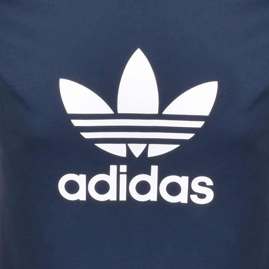 Alternative Image for Productadidas Originals Trefoil T Shirt Navy3
